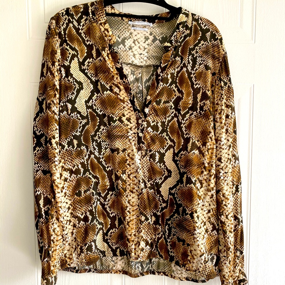 Animal print 100% viscose M (UK12) brand Reserved